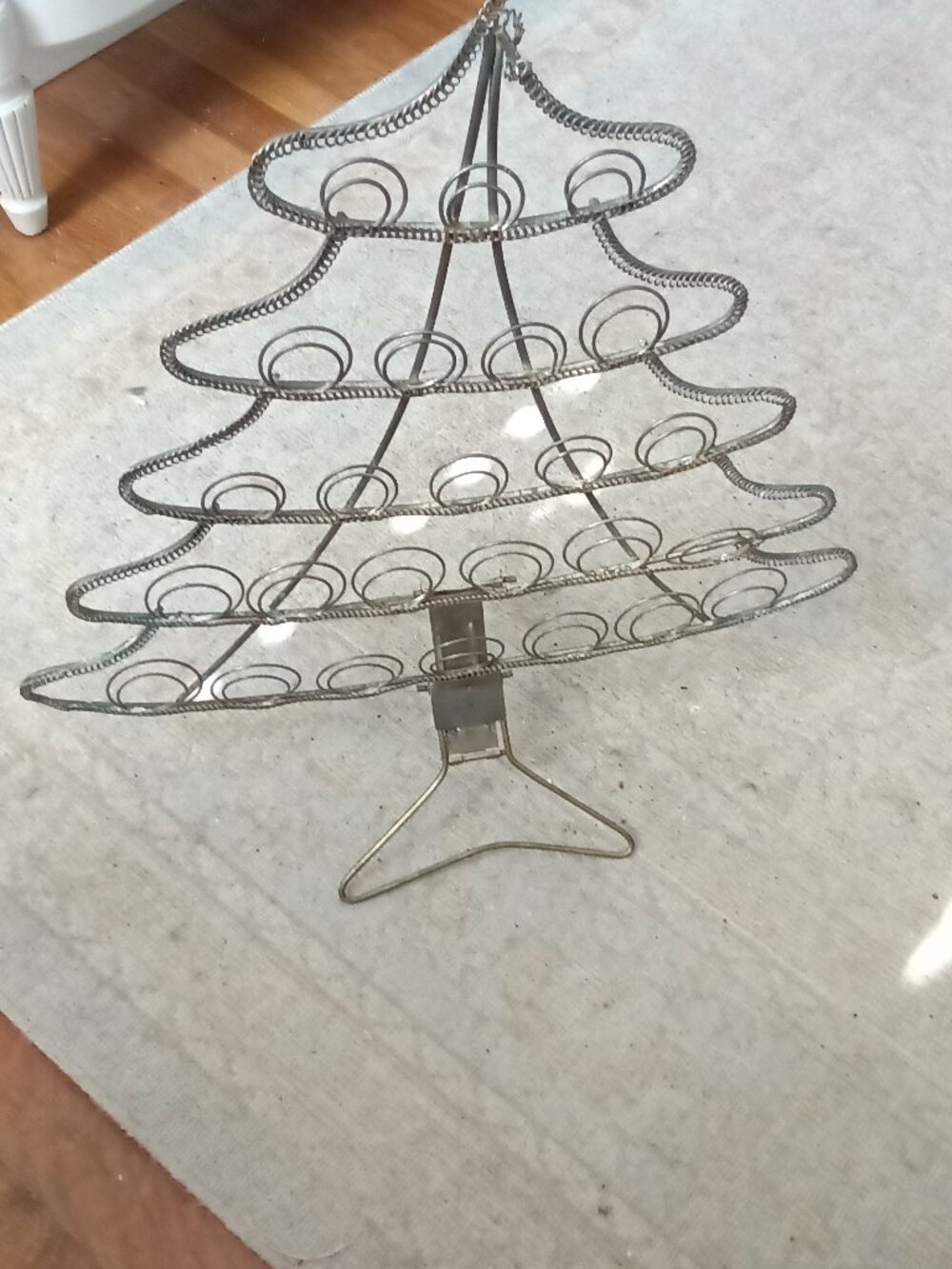 Vintage Christmas Tree Stand for Christmas cards